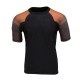 Men's Black and Brown Short Sleeve Compression Rash Guard Athletic Shirt- MMA, BJJ, Wrestling, Cross Training Men's Black and Brown Short Sleeve Compression Rash Guard Athletic Shirt- MMA, BJJ, Wrestling, Cross Training