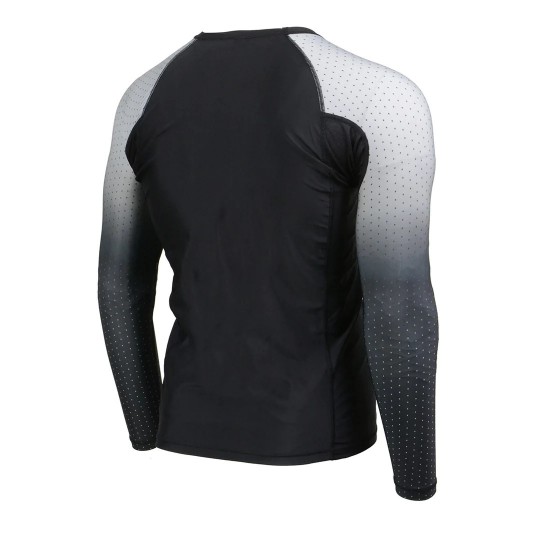 Men's Black and Grey Long Sleeve Compression Rash Guard Athletic Shirt- MMA, BJJ, Wrestling, Cross Training Men's Black and Grey Long Sleeve Compression Rash Guard Athletic Shirt- MMA, BJJ, Wrestling, Cross Training