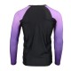 Men's Black and Purple Long Sleeve Compression Rash Guard Athletic Shirt- MMA, BJJ, Wrestling, Cross Training Men's Black and Purple Long Sleeve Compression Rash Guard Athletic Shirt- MMA, BJJ, Wrestling, Cross Training