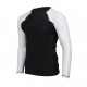 Men's Black and White Long Sleeve Compression Rash Guard Athletic Shirt- MMA, BJJ, Wrestling, Cross Training Men's Black and White Long Sleeve Compression Rash Guard Athletic Shirt- MMA, BJJ, Wrestling, Cross Training