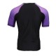 Men's Black and Purple Short Sleeve Compression Rash Guard Athletic Shirt- MMA, BJJ, Wrestling, Cross Training Men's Black and Purple Short Sleeve Compression Rash Guard Athletic Shirt- MMA, BJJ, Wrestling, Cross Training