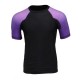 Men's Black and Purple Short Sleeve Compression Rash Guard Athletic Shirt- MMA, BJJ, Wrestling, Cross Training Men's Black and Purple Short Sleeve Compression Rash Guard Athletic Shirt- MMA, BJJ, Wrestling, Cross Training