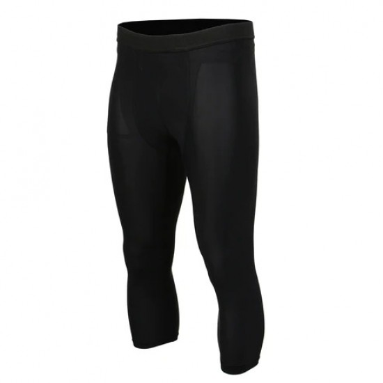 Men's Black 3/4 Length Compression Base Layer Workout Pants Jiu Jitsu Spats Tights Men's Black 3/4 Length Compression Base Layer Workout Pants Jiu Jitsu Spats Tights