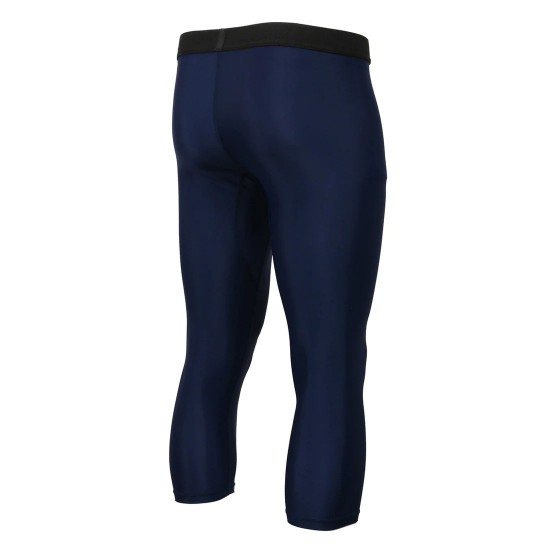 Men's Blue 3/4 Length Compression Base Layer Workout Pants Jiu Jitsu Spats Tights Men's Blue 3/4 Length Compression Base Layer Workout Pants Jiu Jitsu Spats Tights