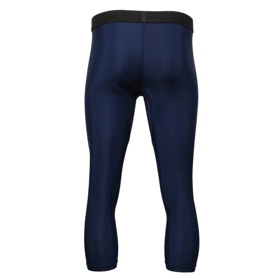 Men's Blue 3/4 Length Compression Base Layer Workout Pants Jiu Jitsu Spats Tights Men's Blue 3/4 Length Compression Base Layer Workout Pants Jiu Jitsu Spats Tights