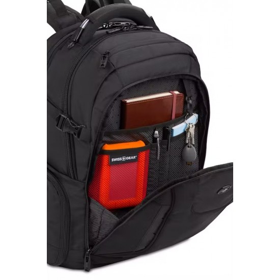 USB ScanSmart Laptop Backpack - Ballistic Navy Blue USB ScanSmart Laptop Backpack - Ballistic Navy Blue