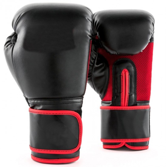 Black Boxing with Red Touch workout Gloves KS 4154 Black Boxing with Red Touch workout Gloves KS 4154