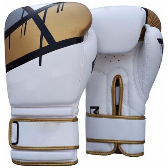White Top Leather Boxing Gloves White Top Leather Boxing Gloves