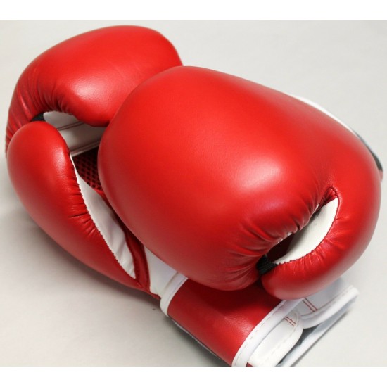 Red and White Boxing Gloves Style Red and White Boxing Gloves Style