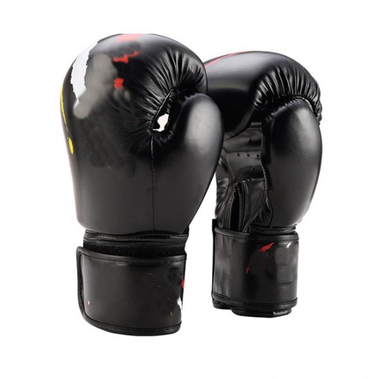 BLACK LEATHER BOXING GLOVES BLACK LEATHER BOXING GLOVES