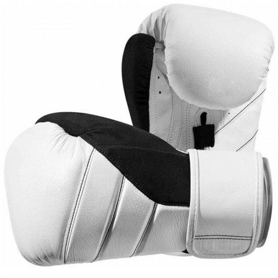 White and Black Power Boxing Gloves White and Black Power Boxing Gloves