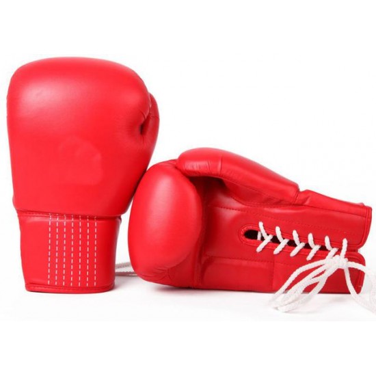 Red and White Pro Fight Gloves Red and White Pro Fight Gloves