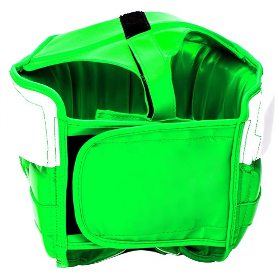 Green And White Head Guard Green And White Head Guard