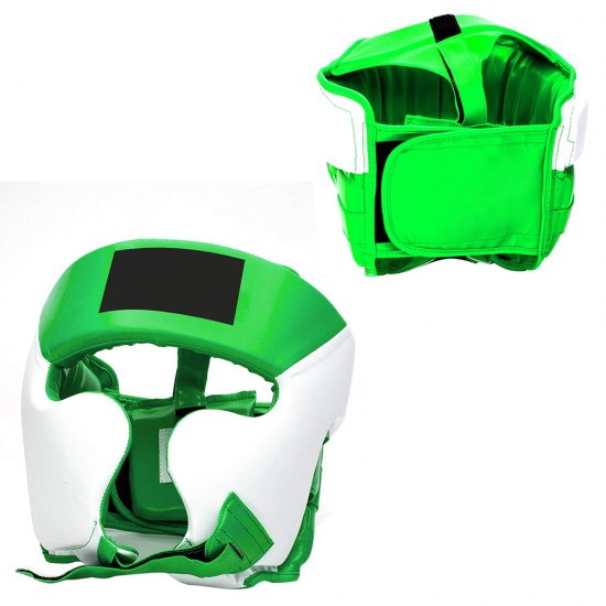 Green And White Head Guard Green And White Head Guard