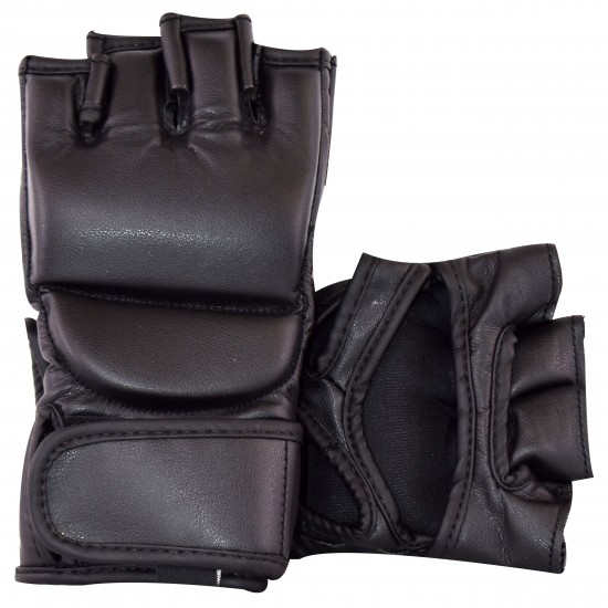 Black Leather Boxing Gloves KS 4407 Black Leather Boxing Gloves KS 4407