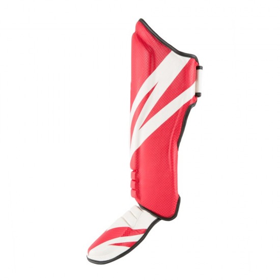White and red Shin Pad White and red Shin Pad