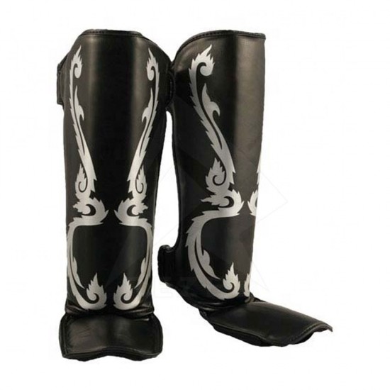 Black White Shin Pad Black White Shin Pad