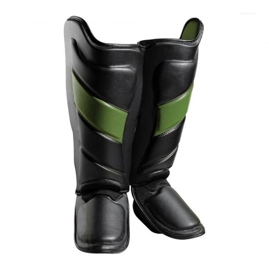 black with green shin guard black with green shin guard