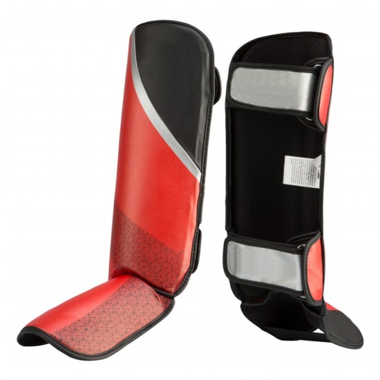 RED AND GERY BLACK LINNING SHIN GUARD RED AND GERY BLACK LINNING SHIN GUARD
