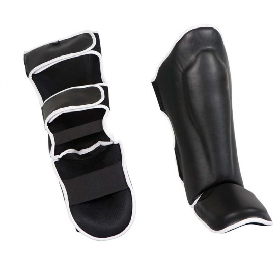 BLACK WITH WHITE LINNING SHIN GUARD BLACK WITH WHITE LINNING SHIN GUARD