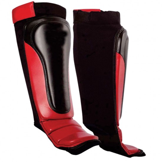 BLACK AND RED SHIN GUARD BLACK AND RED SHIN GUARD