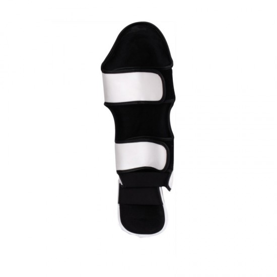 White Muay Thai Kickboxing Shin Guards KS 2424 White Muay Thai Kickboxing Shin Guards KS 2424