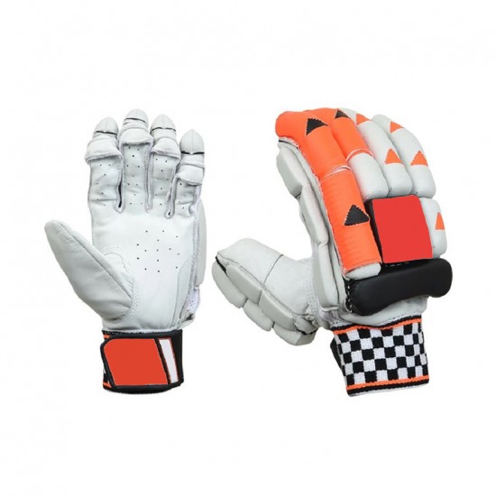 White and Red HardBall Batting Gloves White and Red HardBall Batting Gloves