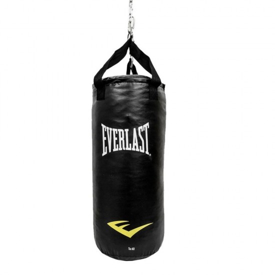 NEW BLACK LEATHER PUNCHING BAG NEW BLACK LEATHER PUNCHING BAG