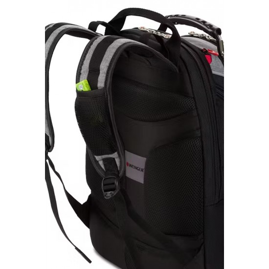 Wenger Ibex 17 inch Laptop Backpack - Grey Heather/Black Wenger Ibex 17 inch Laptop Backpack - Grey Heather/Black