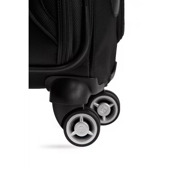 Expandable Laptop Carry On Spinner Luggage - Black Expandable Laptop Carry On Spinner Luggage - Black