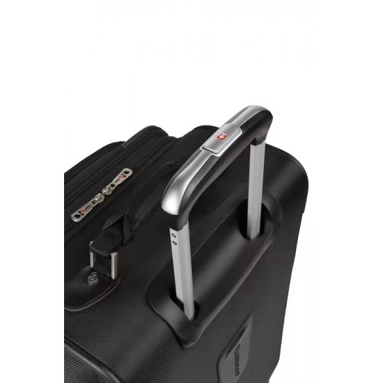 Expandable Laptop Carry On Spinner Luggage - Black Expandable Laptop Carry On Spinner Luggage - Black