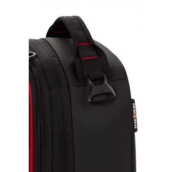 Expandable Insulated Lunch Bag - Black/Red Expandable Insulated Lunch Bag - Black/Red