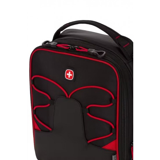 Expandable Insulated Lunch Bag - Black/Red Expandable Insulated Lunch Bag - Black/Red