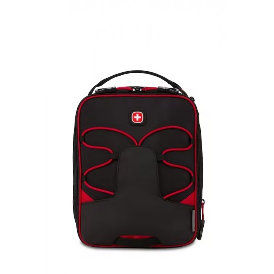 Expandable Insulated Lunch Bag - Black/Red Expandable Insulated Lunch Bag - Black/Red