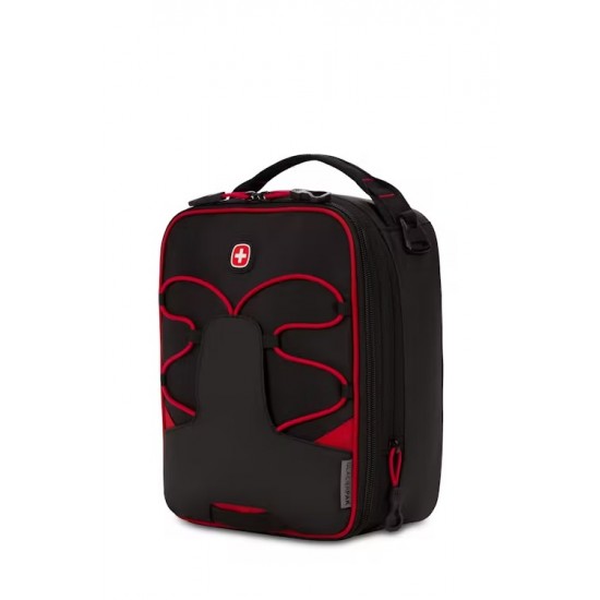 Expandable Insulated Lunch Bag - Black/Red Expandable Insulated Lunch Bag - Black/Red