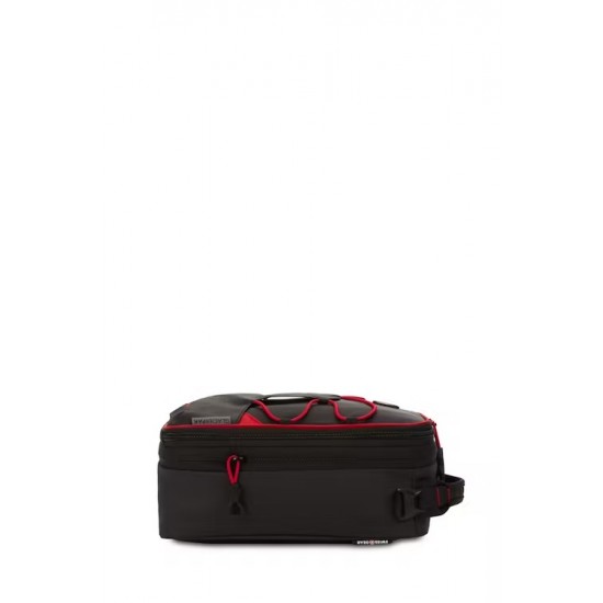 Expandable Insulated Lunch Bag - Black/Red Expandable Insulated Lunch Bag - Black/Red
