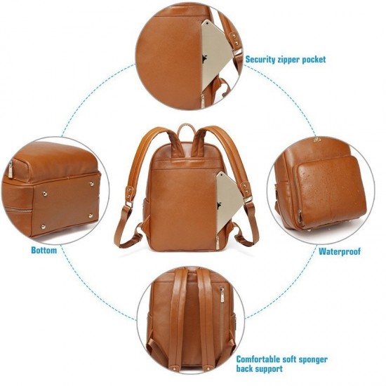 Large Capacity Mommy Leather Backpack Diaper Bag Large Capacity Mommy Leather Backpack Diaper Bag
