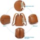 Large Capacity Mommy Leather Backpack Diaper Bag Large Capacity Mommy Leather Backpack Diaper Bag