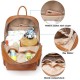 Large Capacity Mommy Leather Backpack Diaper Bag Large Capacity Mommy Leather Backpack Diaper Bag