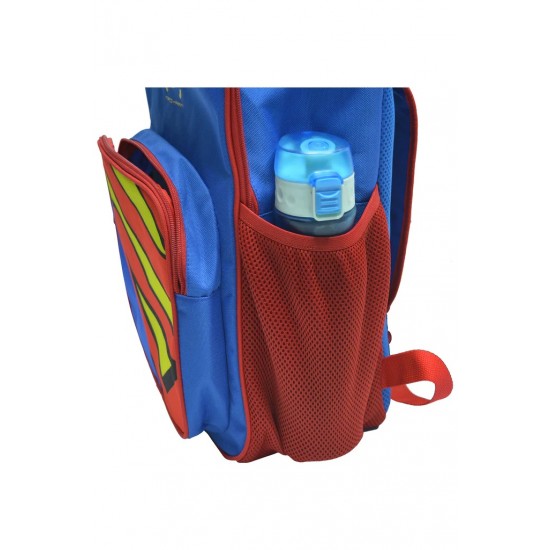 Superman School Bags For Kids with Detachable Pencil Case Pocket - Blue Superman School Bags For Kids with Detachable Pencil Case Pocket - Blue