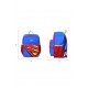Superman School Bags For Kids with Detachable Pencil Case Pocket - Blue Superman School Bags For Kids with Detachable Pencil Case Pocket - Blue