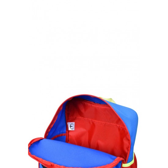 Superman School Bags For Kids with Detachable Pencil Case Pocket - Blue Superman School Bags For Kids with Detachable Pencil Case Pocket - Blue
