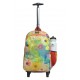 3 IN 1 MULTICOLOR FLOWER SCHOOL TROLLEY BAG [TROLLEY BAG + LUNCH BOX + GEOMETRY POUCH]- CLASS 8 to 10