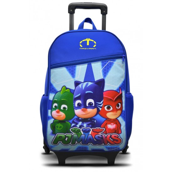 PJ MASK MEDIUM SCHOOL TROLLEY BAG - CLASS [3-7]