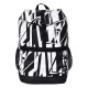 Slim and Smart Stripes School Backpack For 3-10 - Black & White Slim and Smart Stripes School Backpack For 3-10 - Black & White
