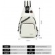 4.6 L Backpack Trendy Stylish Earphone USB Port Chest Crossbody Spacious Travel College (White) 4.6 L Backpack Trendy Stylish Earphone USB Port Chest Crossbody Spacious Travel College (White)