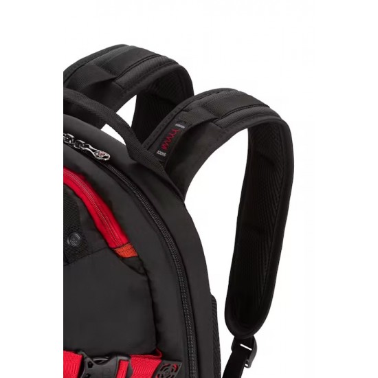 Wenger 16 inch Laptop Backpack - Black/Red Wenger 16 inch Laptop Backpack - Black/Red