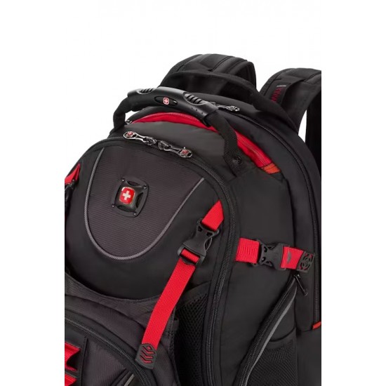 Wenger 16 inch Laptop Backpack - Black/Red Wenger 16 inch Laptop Backpack - Black/Red