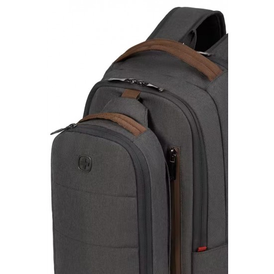Wenger City Upgrade 16" Laptop Backpack / Crossbody Day Bag Combo - Gray/Brown Wenger City Upgrade 16" Laptop Backpack / Crossbody Day Bag Combo - Gray/Brown