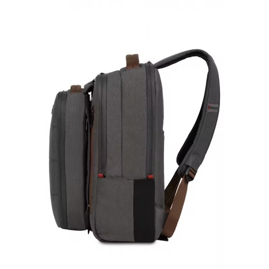 Wenger City Upgrade 16" Laptop Backpack / Crossbody Day Bag Combo - Gray/Brown Wenger City Upgrade 16" Laptop Backpack / Crossbody Day Bag Combo - Gray/Brown